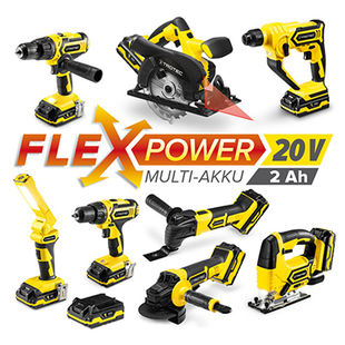TROTEC Multi-Batterie Flexpower 20 V 4,0 AhAccu Rechargeable Outils Outillage